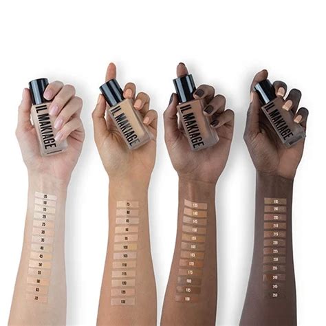 il makiage foundation swatches